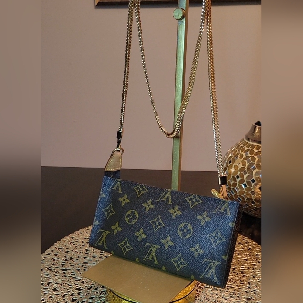 Louis Vuitton  Brown Monogram Pouch - Picture 3 of 11